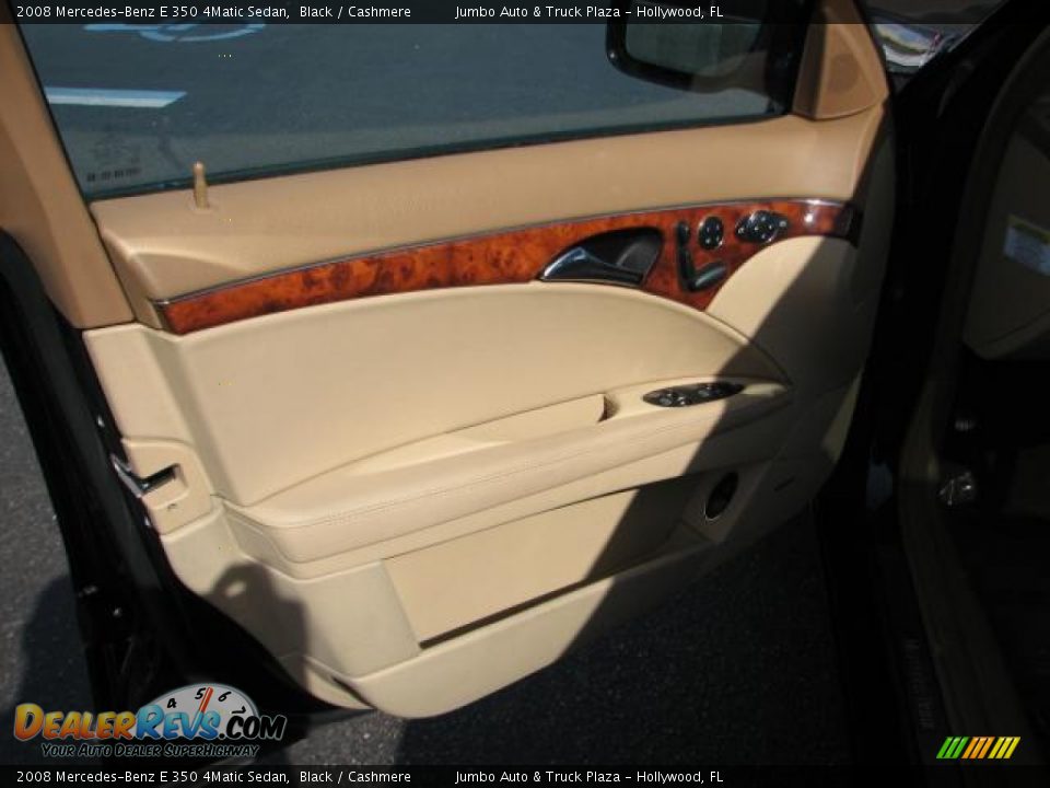 2008 Mercedes-Benz E 350 4Matic Sedan Black / Cashmere Photo #20