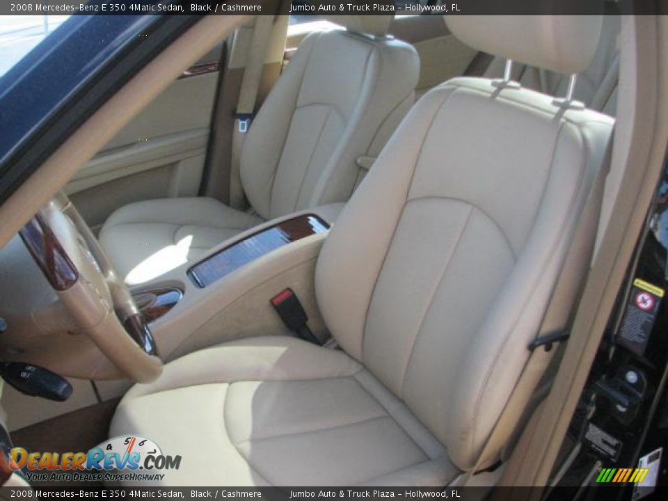 2008 Mercedes-Benz E 350 4Matic Sedan Black / Cashmere Photo #21