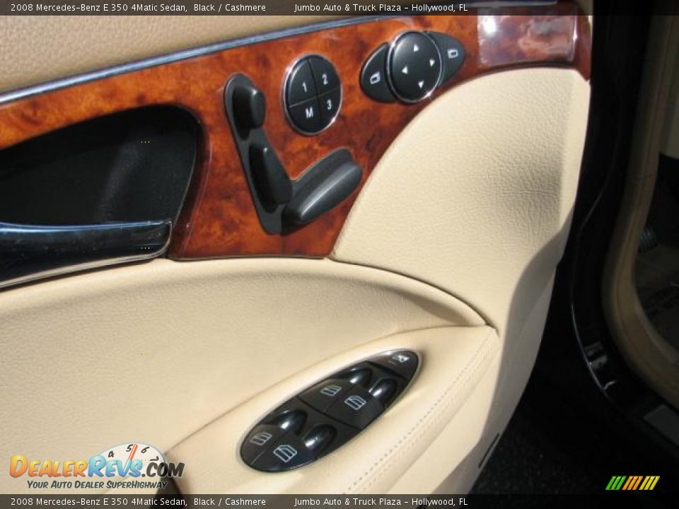 2008 Mercedes-Benz E 350 4Matic Sedan Black / Cashmere Photo #23