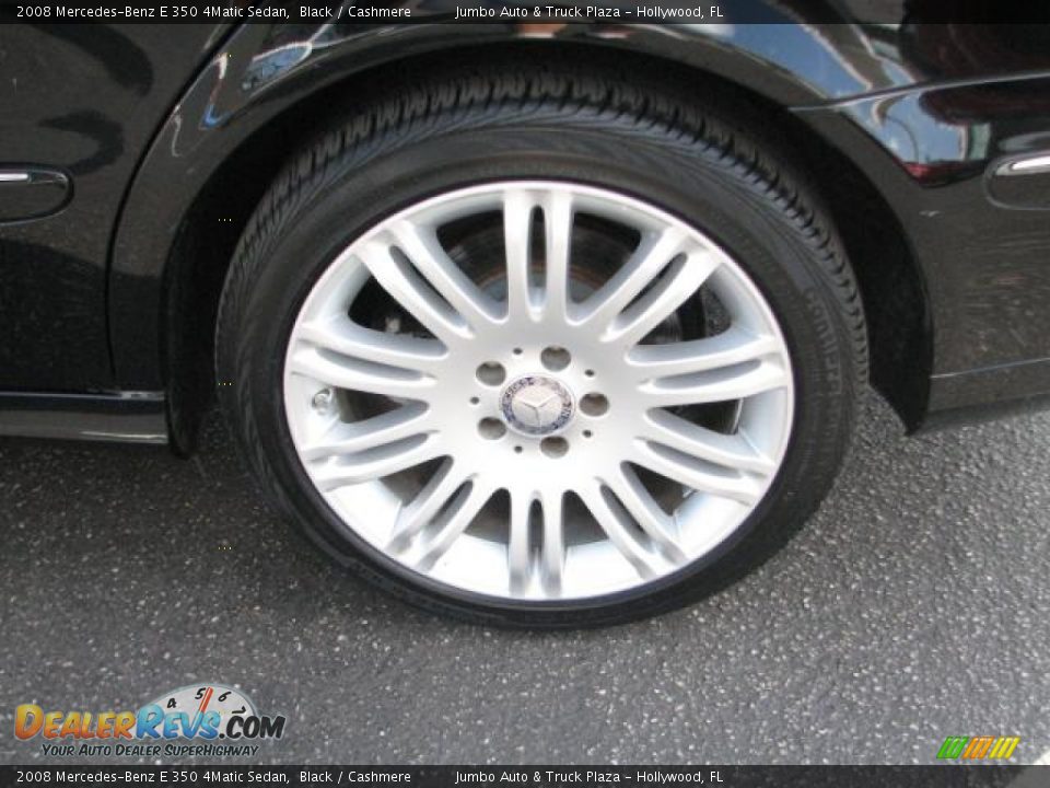 2008 Mercedes-Benz E 350 4Matic Sedan Black / Cashmere Photo #24