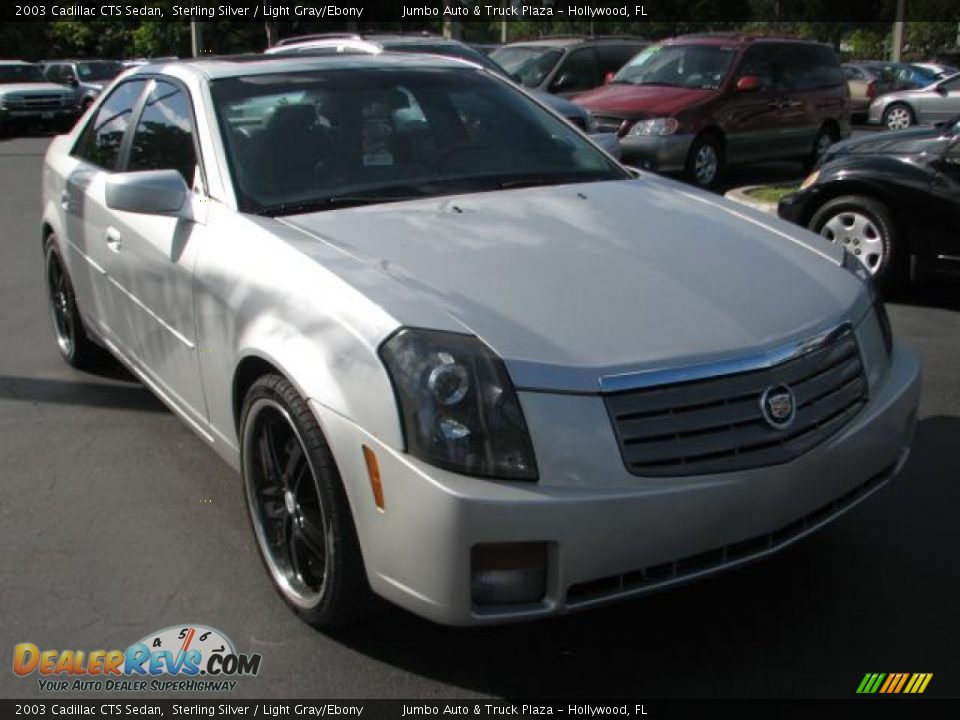 2003 Cadillac CTS Sedan Sterling Silver / Light Gray/Ebony Photo #1