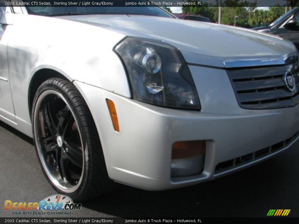 2003 Cadillac CTS Sedan Sterling Silver / Light Gray/Ebony Photo #2