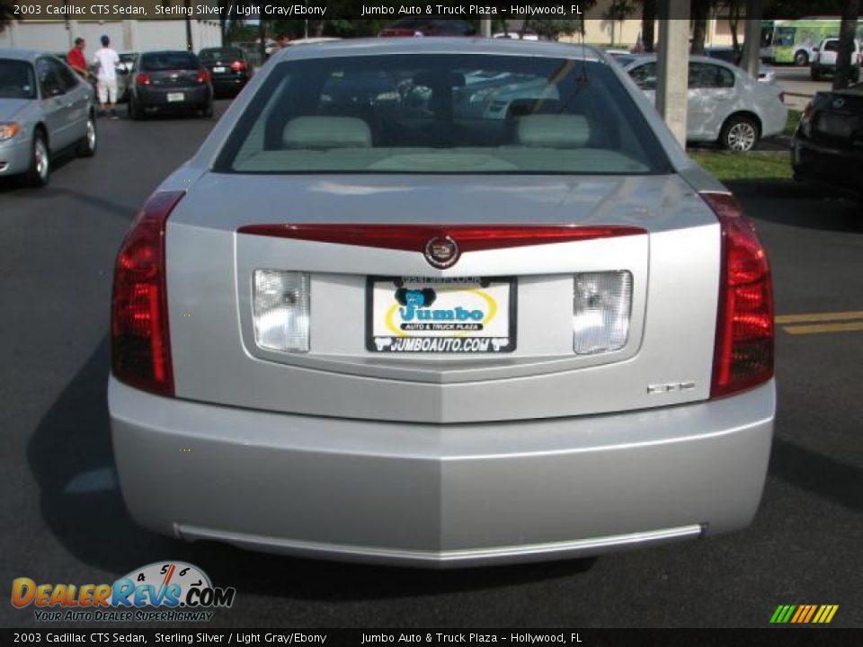 2003 Cadillac CTS Sedan Sterling Silver / Light Gray/Ebony Photo #8