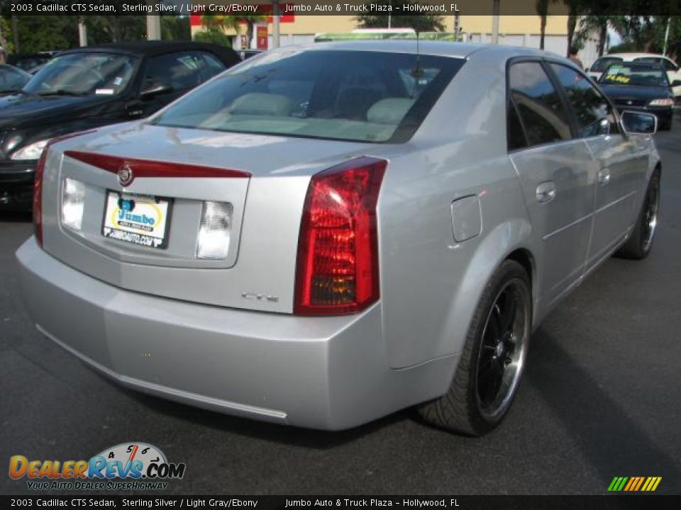 2003 Cadillac CTS Sedan Sterling Silver / Light Gray/Ebony Photo #9