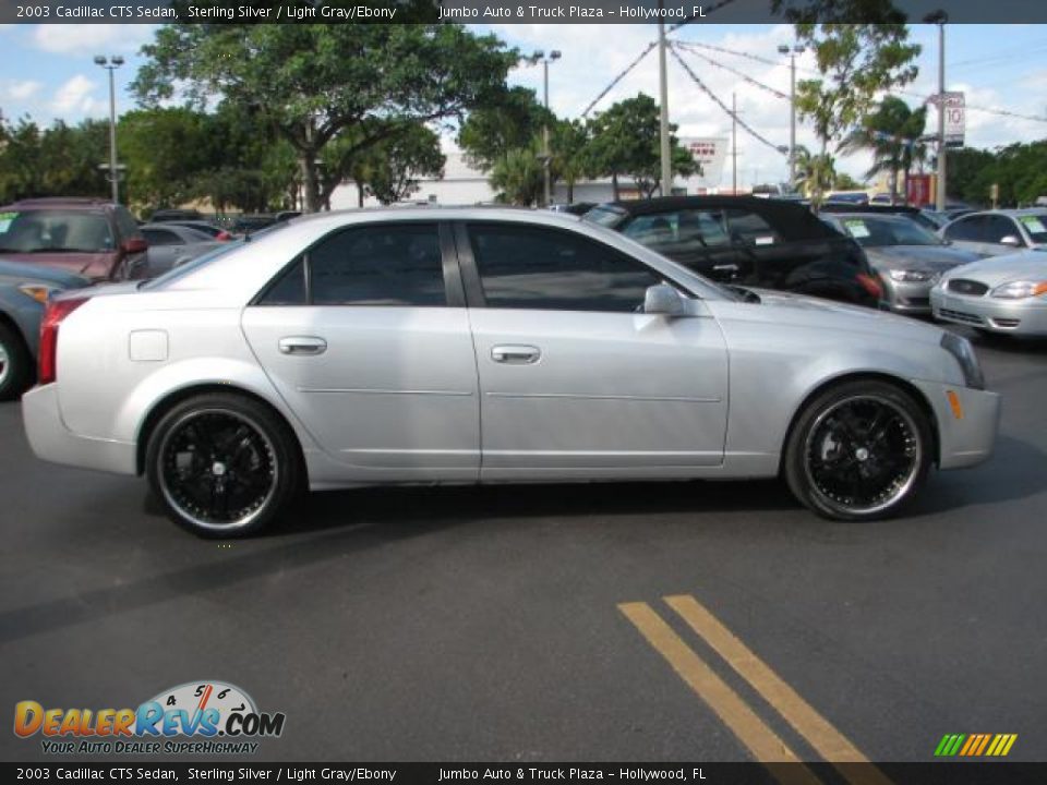 2003 Cadillac CTS Sedan Sterling Silver / Light Gray/Ebony Photo #10