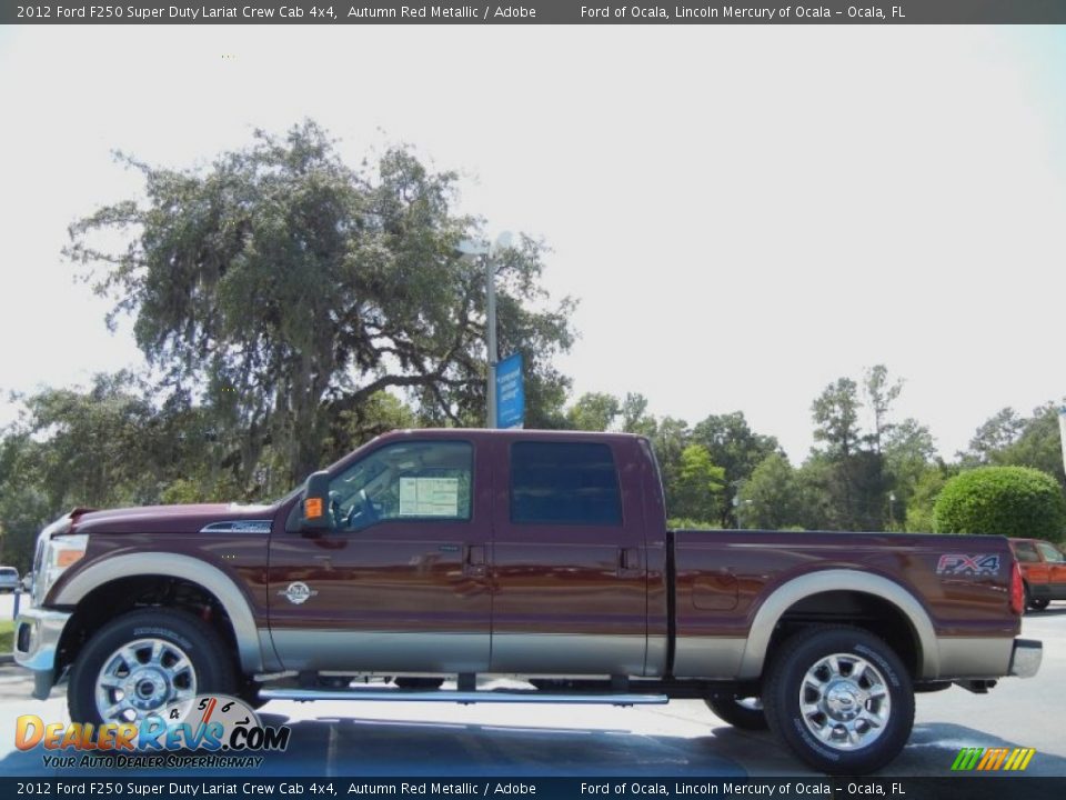 Autumn Red Metallic 2012 Ford F250 Super Duty Lariat Crew Cab 4x4 Photo #2