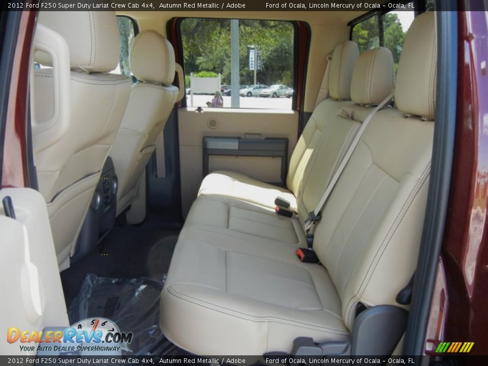 Adobe Interior - 2012 Ford F250 Super Duty Lariat Crew Cab 4x4 Photo #7