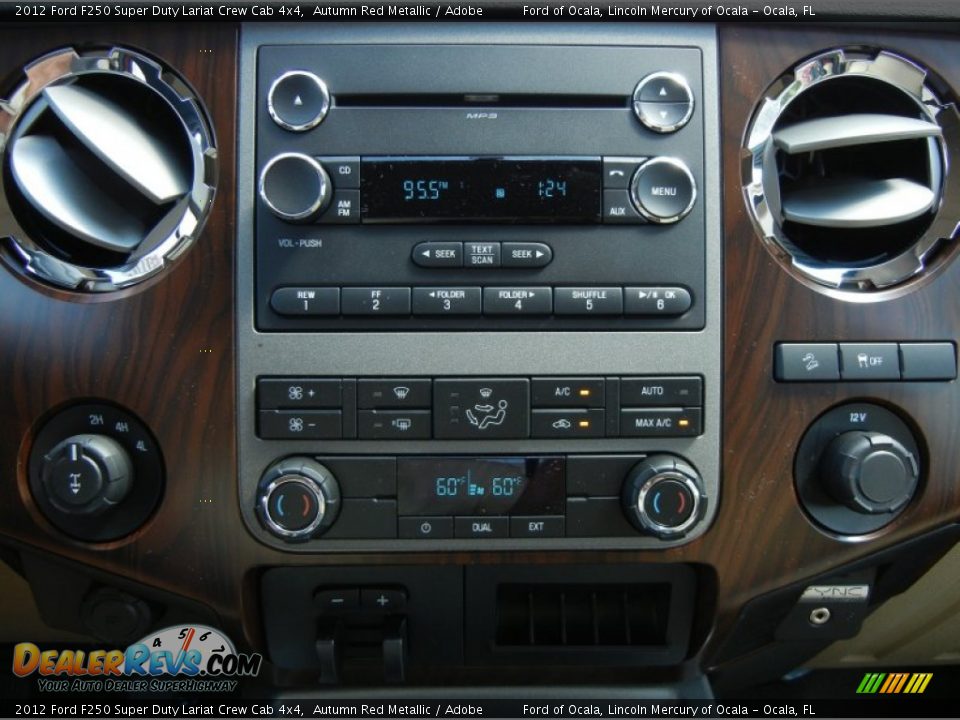 2012 Ford F250 Super Duty Lariat Crew Cab 4x4 Autumn Red Metallic / Adobe Photo #10