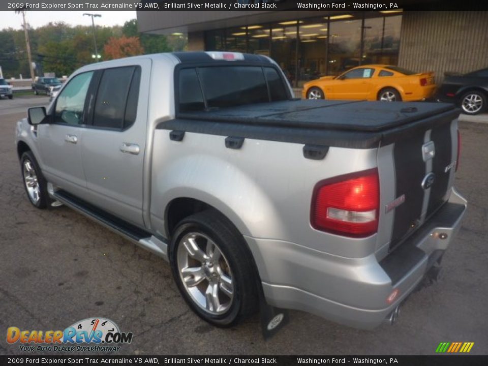 Brilliant Silver Metallic 2009 Ford Explorer Sport Trac Adrenaline V8 AWD Photo #2