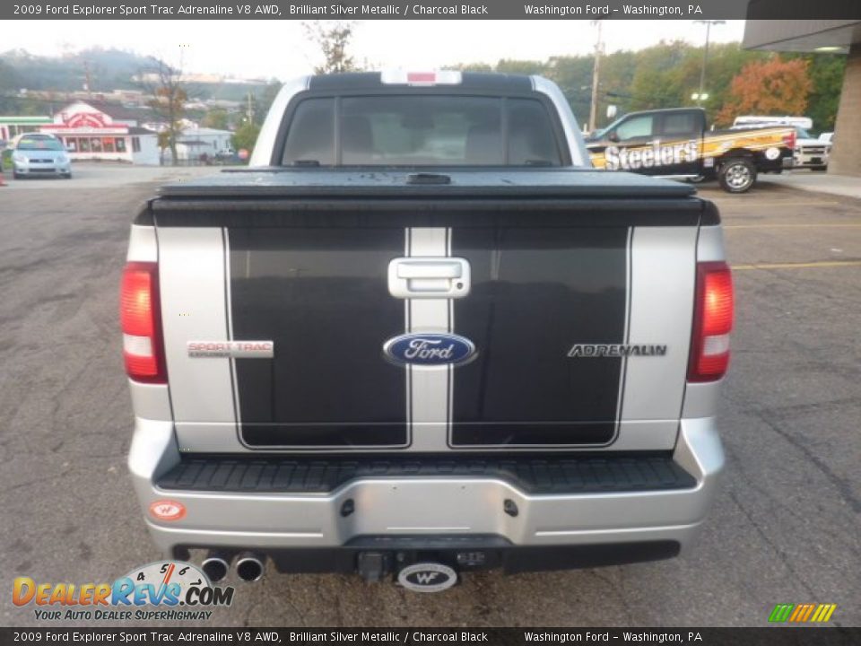 Brilliant Silver Metallic 2009 Ford Explorer Sport Trac Adrenaline V8 AWD Photo #3