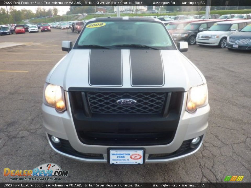 2009 Ford Explorer Sport Trac Adrenaline V8 AWD Brilliant Silver Metallic / Charcoal Black Photo #7