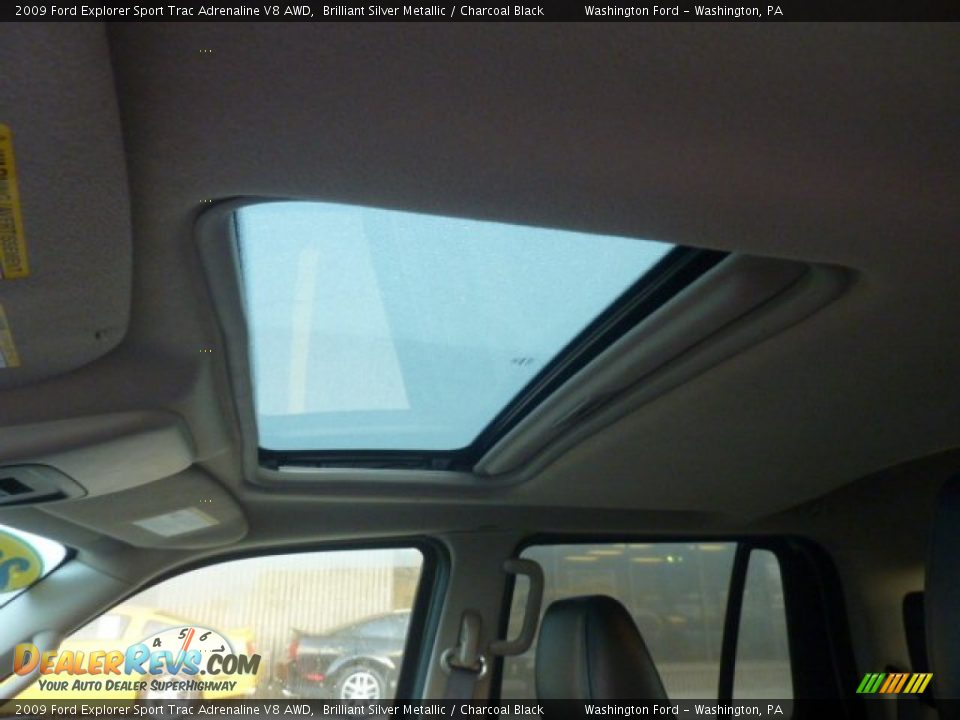 2009 Ford Explorer Sport Trac Adrenaline V8 AWD Brilliant Silver Metallic / Charcoal Black Photo #16