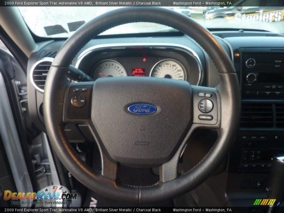 2009 Ford Explorer Sport Trac Adrenaline V8 AWD Steering Wheel Photo #17
