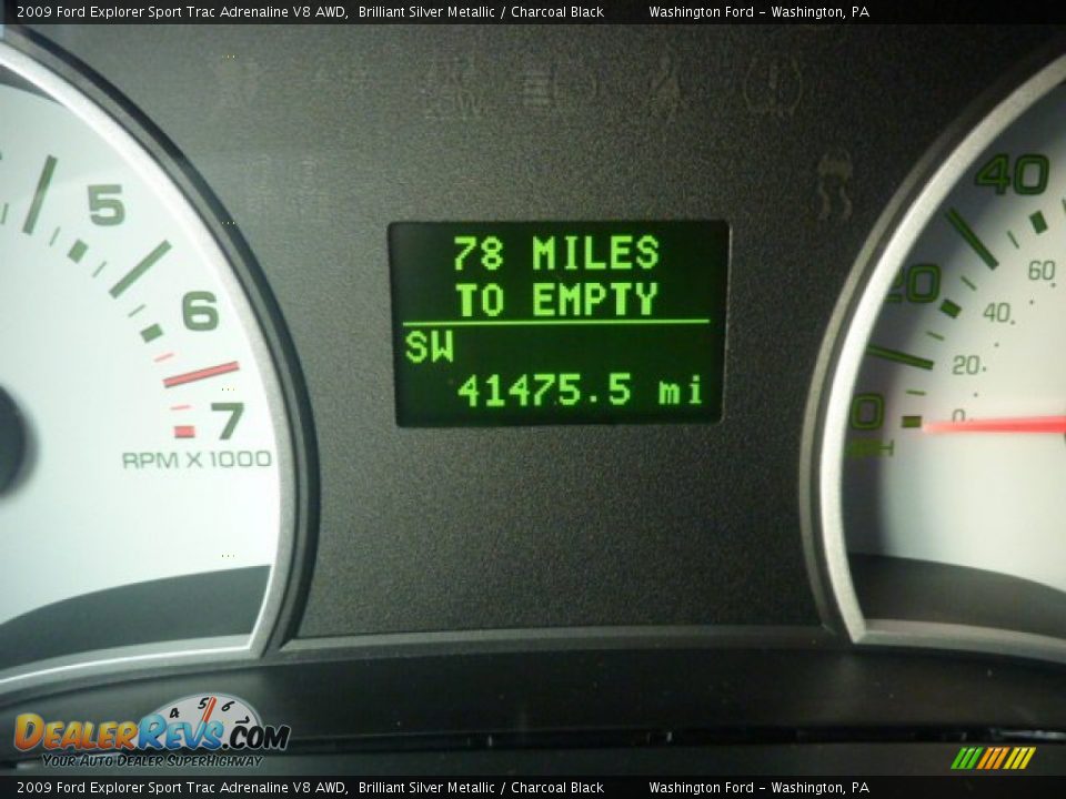 2009 Ford Explorer Sport Trac Adrenaline V8 AWD Brilliant Silver Metallic / Charcoal Black Photo #19