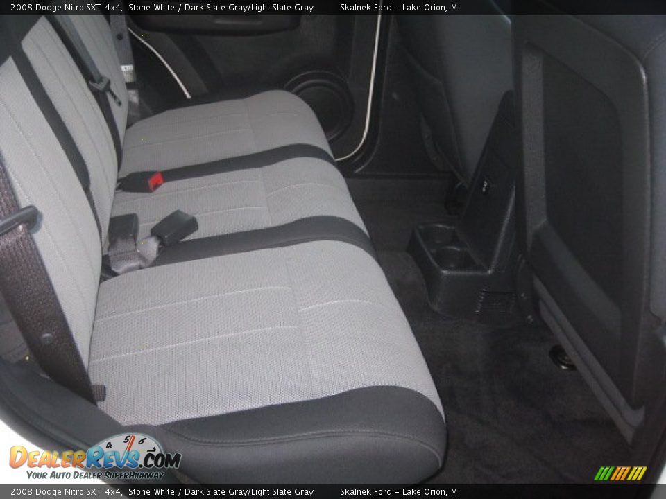 2008 Dodge Nitro SXT 4x4 Stone White / Dark Slate Gray/Light Slate Gray Photo #3
