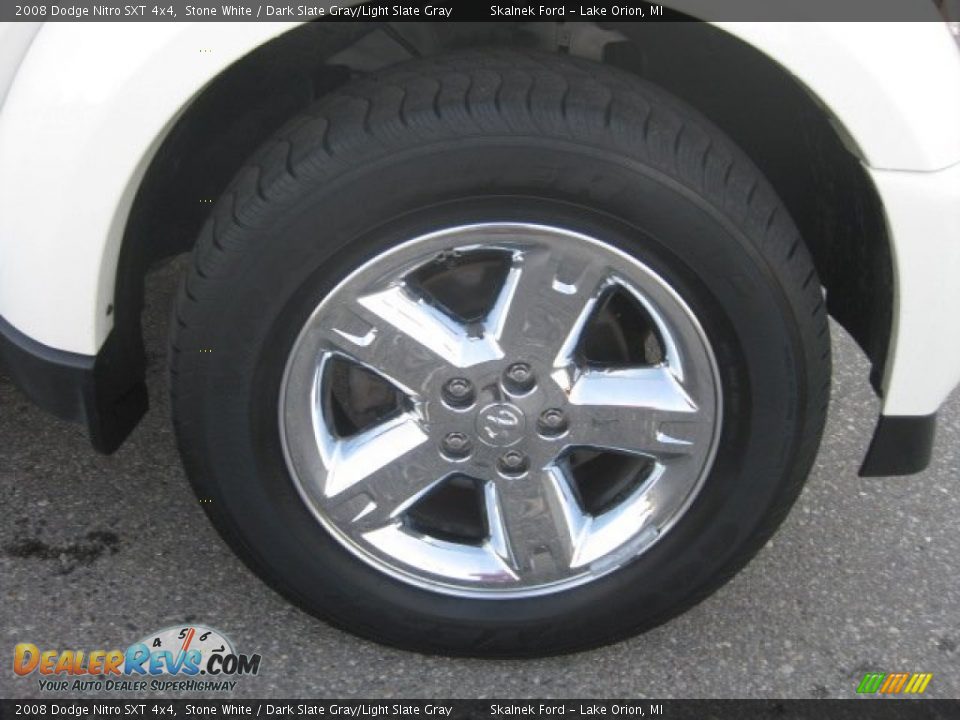 2008 Dodge Nitro SXT 4x4 Stone White / Dark Slate Gray/Light Slate Gray Photo #12