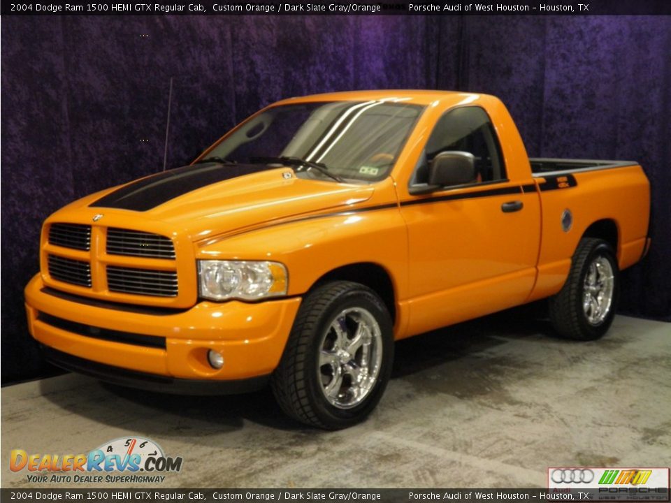 2004 Dodge Ram 1500 HEMI GTX Regular Cab Custom Orange / Dark Slate Gray/Orange Photo #2