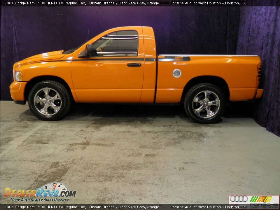 Custom Orange 2004 Dodge Ram 1500 HEMI GTX Regular Cab Photo #3