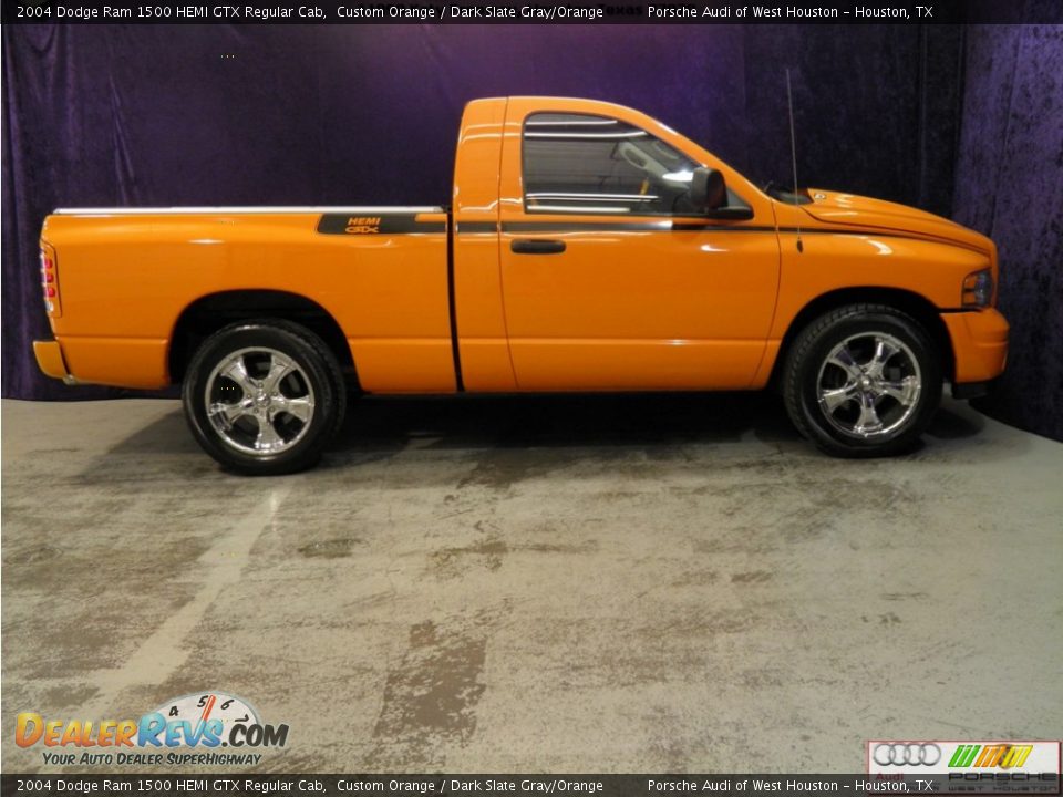 2004 Dodge Ram 1500 HEMI GTX Regular Cab Custom Orange / Dark Slate Gray/Orange Photo #4