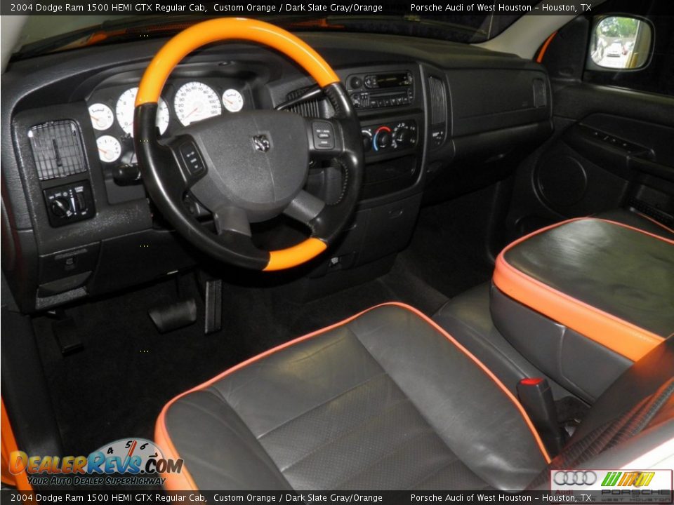 2004 Dodge Ram 1500 HEMI GTX Regular Cab Custom Orange / Dark Slate Gray/Orange Photo #6