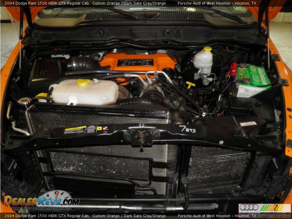 2004 Dodge Ram 1500 HEMI GTX Regular Cab Custom Orange / Dark Slate Gray/Orange Photo #9
