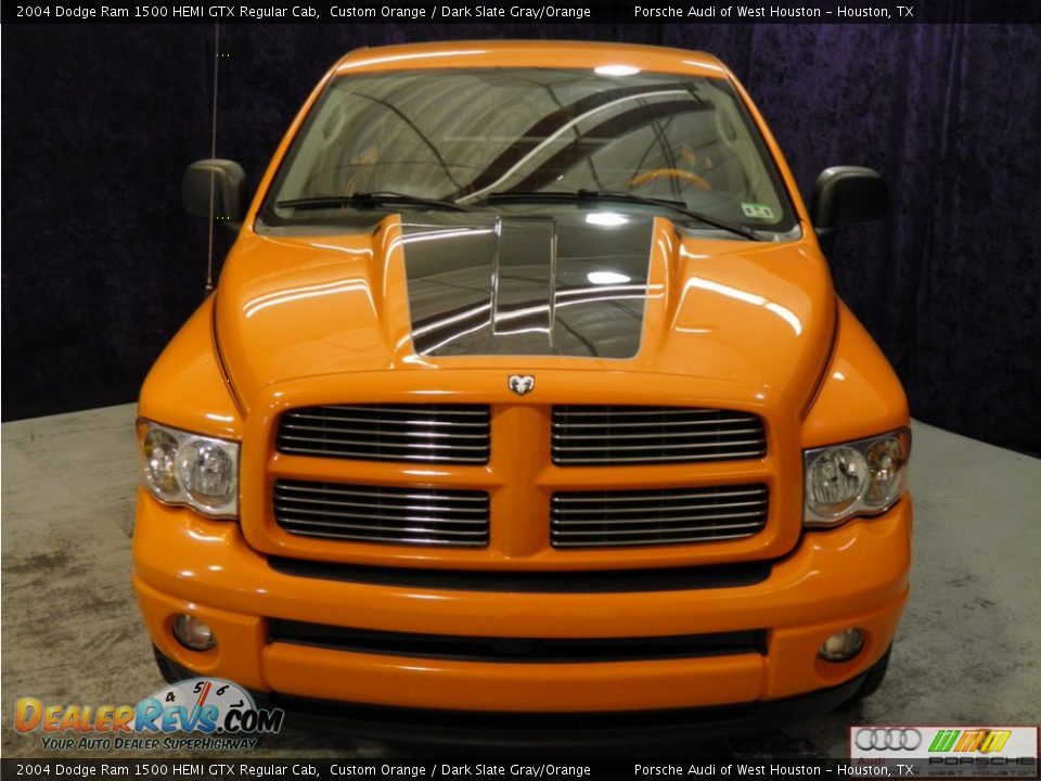 2004 Dodge Ram 1500 HEMI GTX Regular Cab Custom Orange / Dark Slate Gray/Orange Photo #12