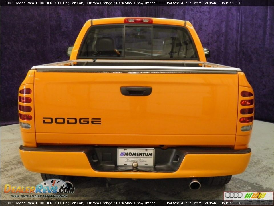 2004 Dodge Ram 1500 HEMI GTX Regular Cab Custom Orange / Dark Slate Gray/Orange Photo #13