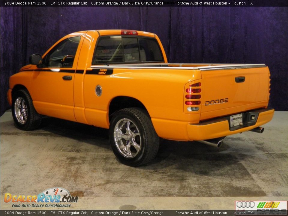 2004 Dodge Ram 1500 HEMI GTX Regular Cab Custom Orange / Dark Slate Gray/Orange Photo 14
