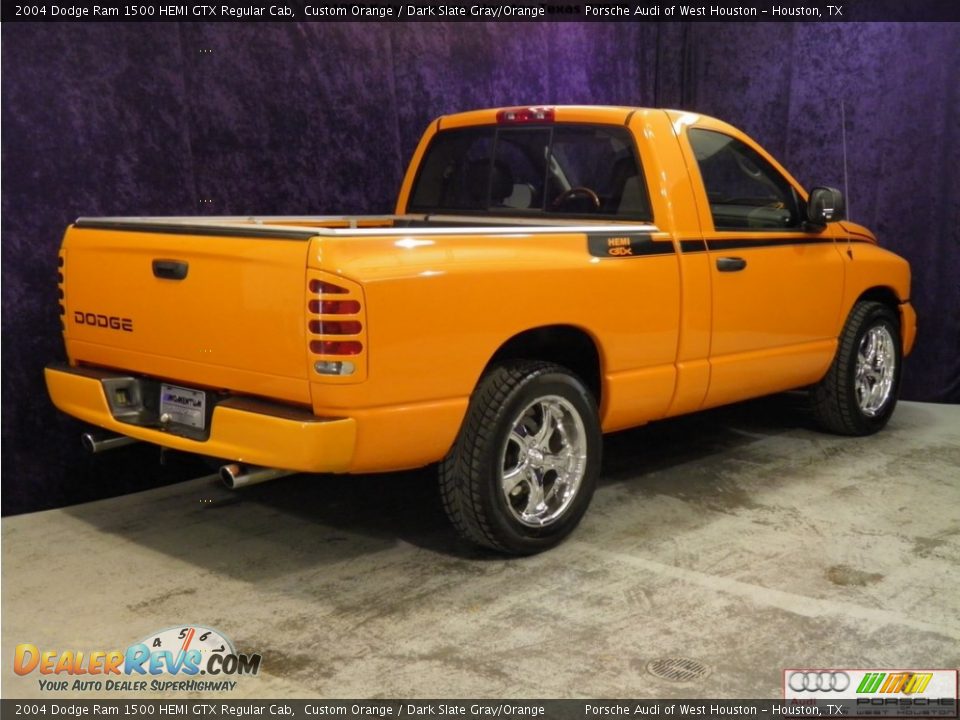 2004 Dodge Ram 1500 HEMI GTX Regular Cab Custom Orange / Dark Slate Gray/Orange Photo #15