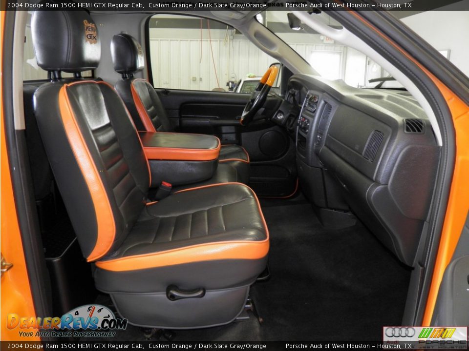 2004 Dodge Ram 1500 HEMI GTX Regular Cab Custom Orange / Dark Slate Gray/Orange Photo #17