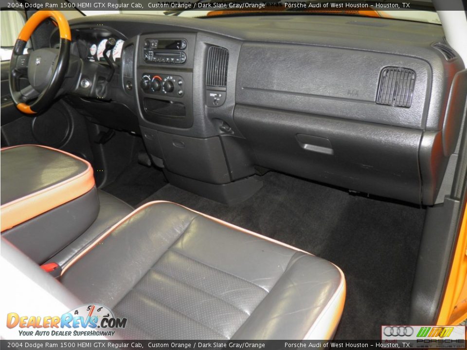 2004 Dodge Ram 1500 HEMI GTX Regular Cab Custom Orange / Dark Slate Gray/Orange Photo #18