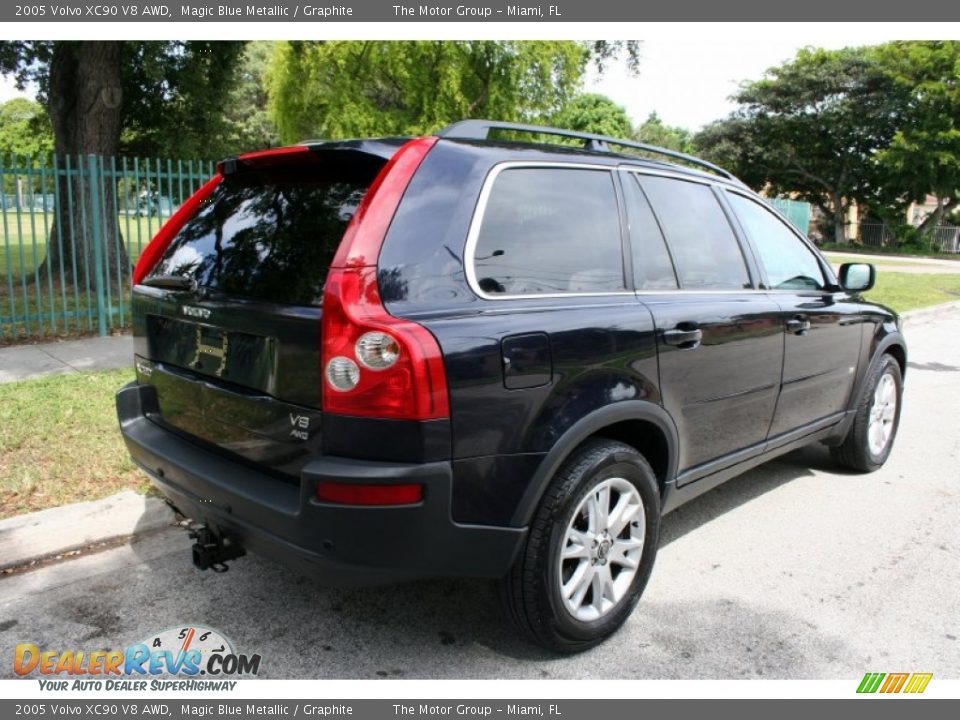 2005 Volvo XC90 V8 AWD Magic Blue Metallic / Graphite Photo #8