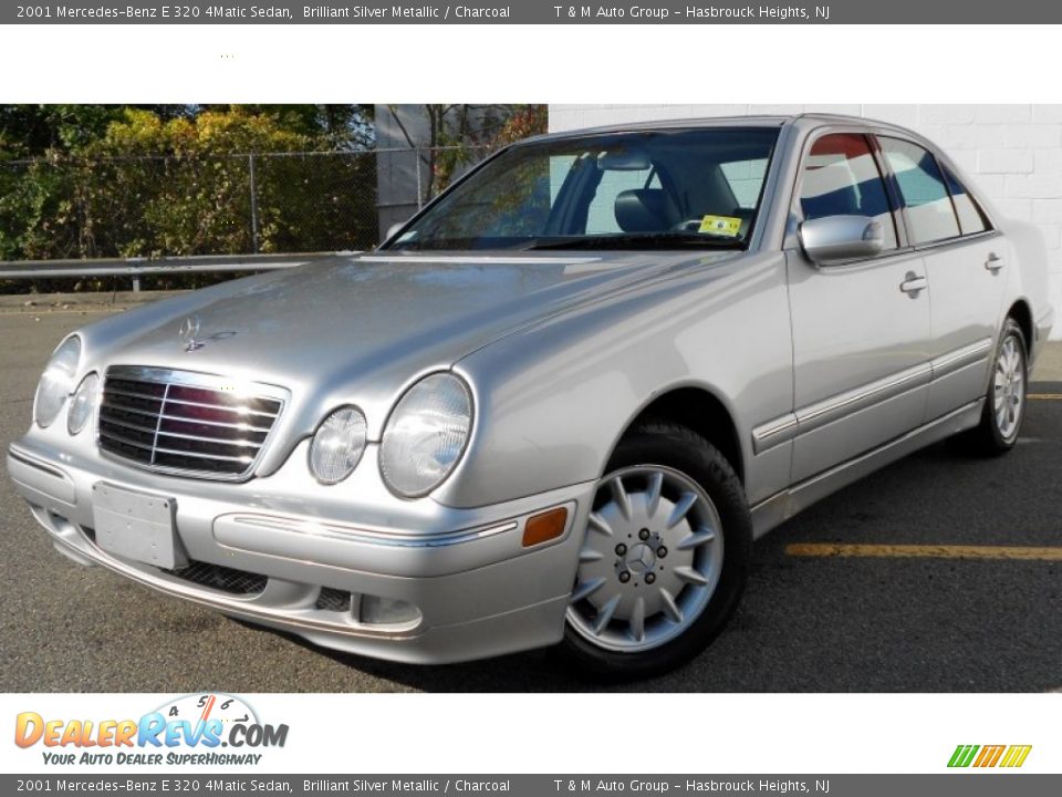 2001 Mercedes-Benz E 320 4Matic Sedan Brilliant Silver Metallic / Charcoal Photo #1