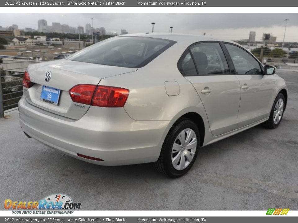 2012 Volkswagen Jetta SE Sedan White Gold Metallic  Titan Black Photo ...