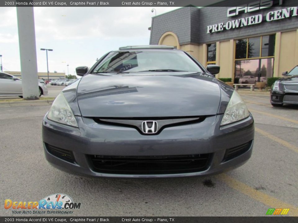 2003 Honda Accord EX V6 Coupe Graphite Pearl / Black Photo #6