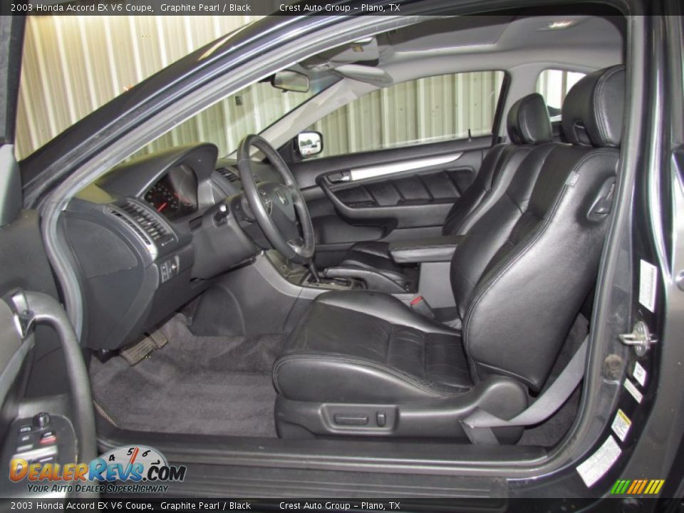 2003 Honda Accord EX V6 Coupe Graphite Pearl / Black Photo #8