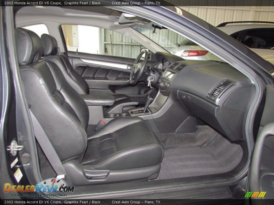 2003 Honda Accord EX V6 Coupe Graphite Pearl / Black Photo #9