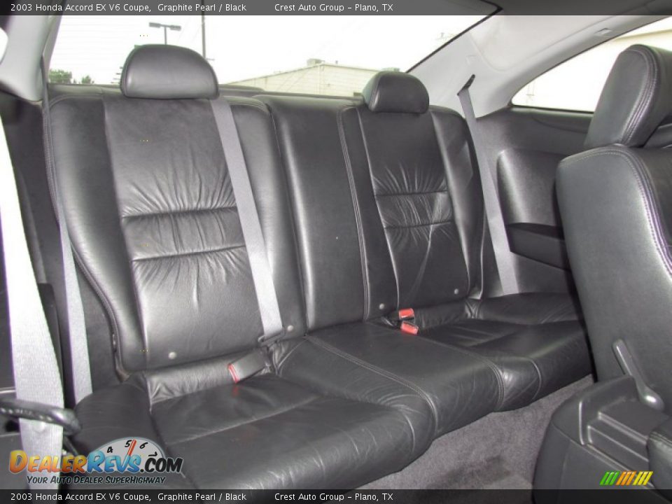 2003 Honda Accord EX V6 Coupe Graphite Pearl / Black Photo #10