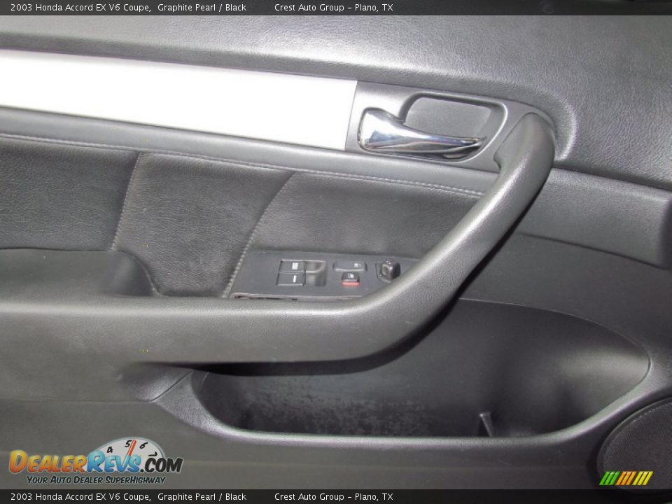 2003 Honda Accord EX V6 Coupe Graphite Pearl / Black Photo #12