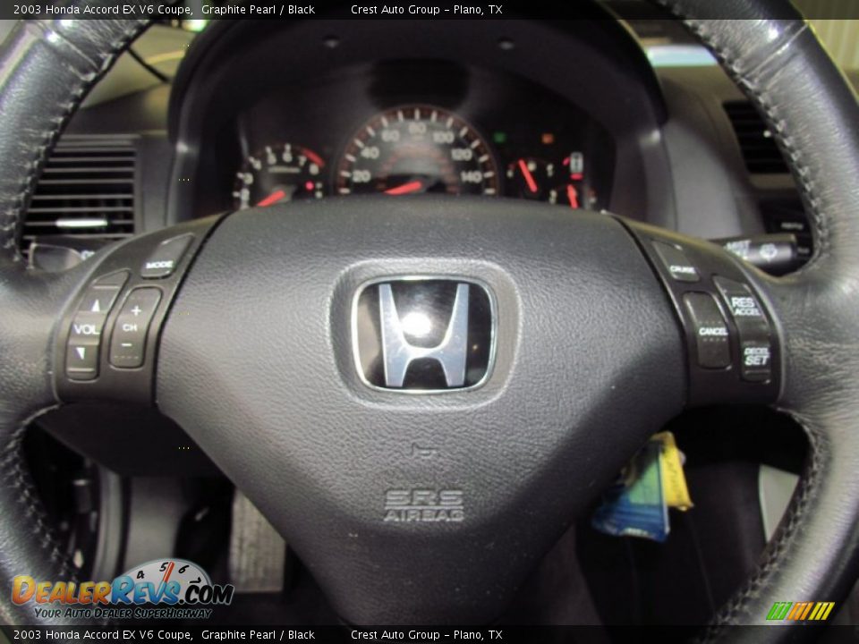 2003 Honda Accord EX V6 Coupe Graphite Pearl / Black Photo #14