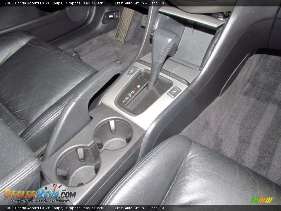 2003 Honda Accord EX V6 Coupe Graphite Pearl / Black Photo #17