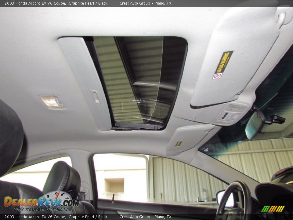 2003 Honda Accord EX V6 Coupe Graphite Pearl / Black Photo #18