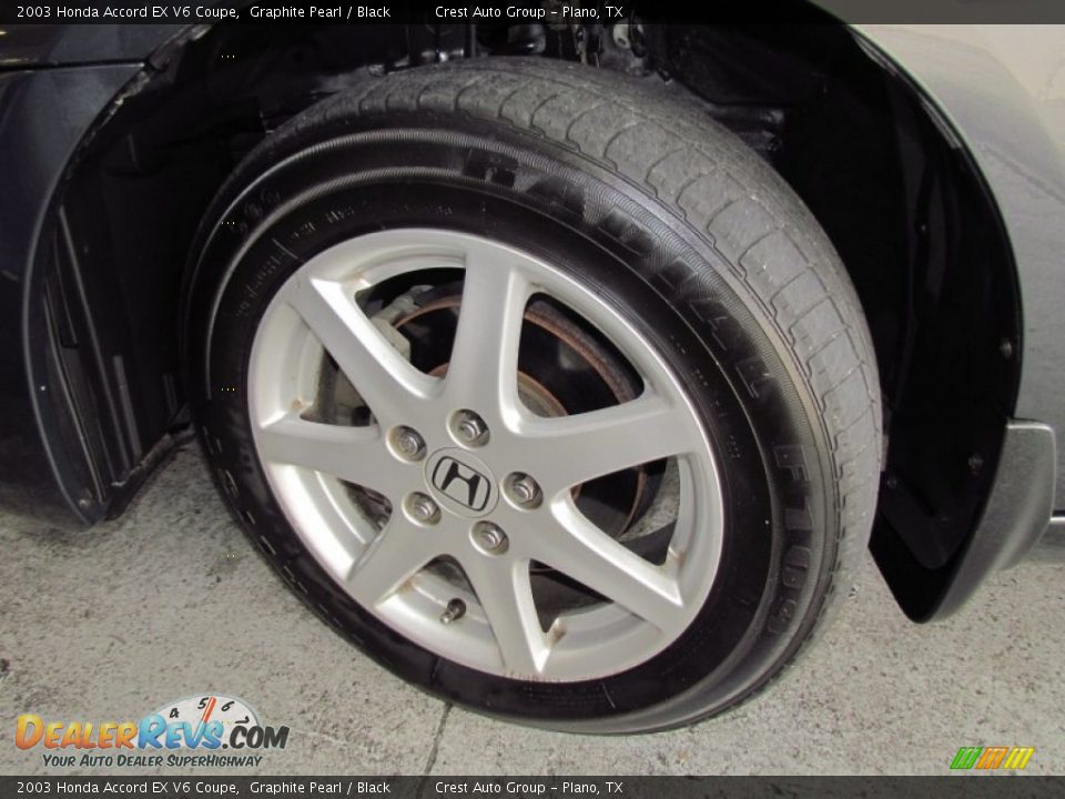 2003 Honda Accord EX V6 Coupe Graphite Pearl / Black Photo #21