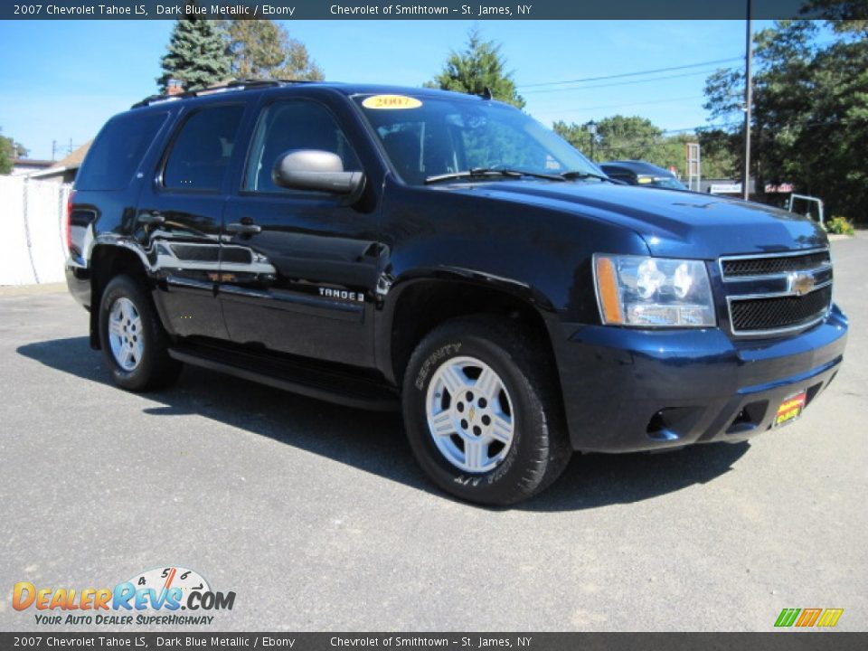 2007 Chevrolet Tahoe LS Dark Blue Metallic / Ebony Photo #4