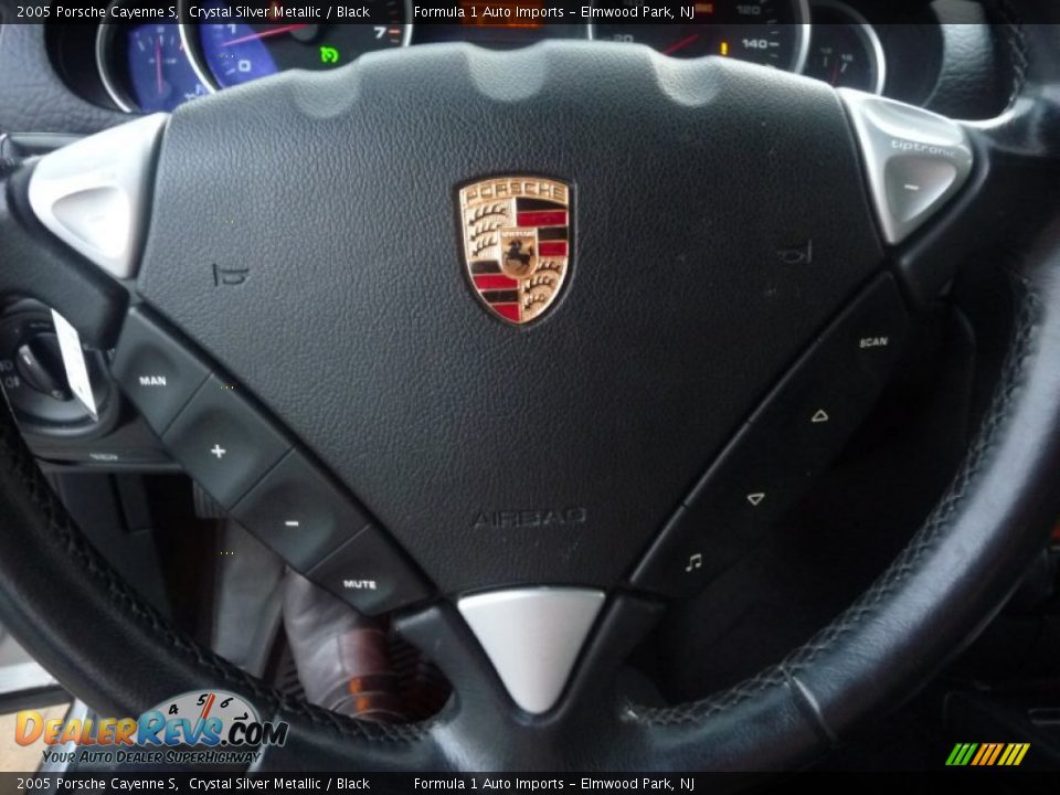 2005 Porsche Cayenne S Crystal Silver Metallic / Black Photo #14