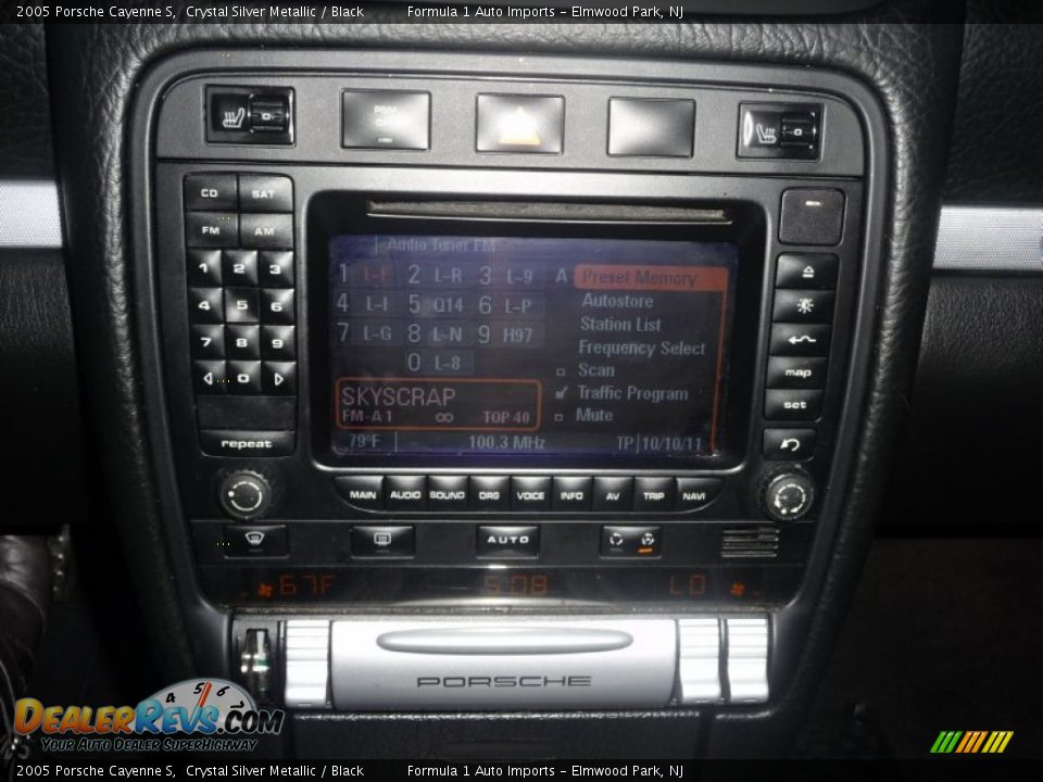 2005 Porsche Cayenne S Crystal Silver Metallic / Black Photo #17