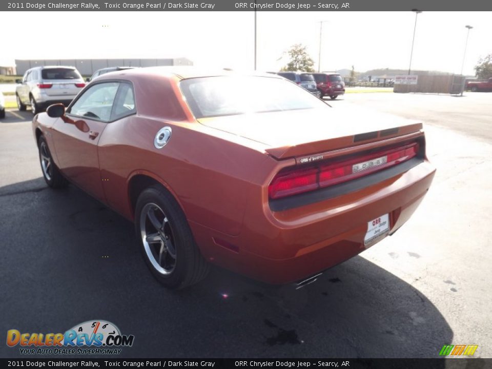 2011 Dodge Challenger Rallye Toxic Orange Pearl / Dark Slate Gray Photo #7