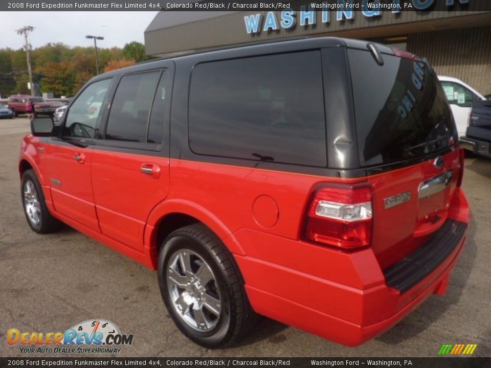 2008 Ford Expedition Funkmaster Flex Limited 4x4 Colorado Red/Black / Charcoal Black/Red Photo #2