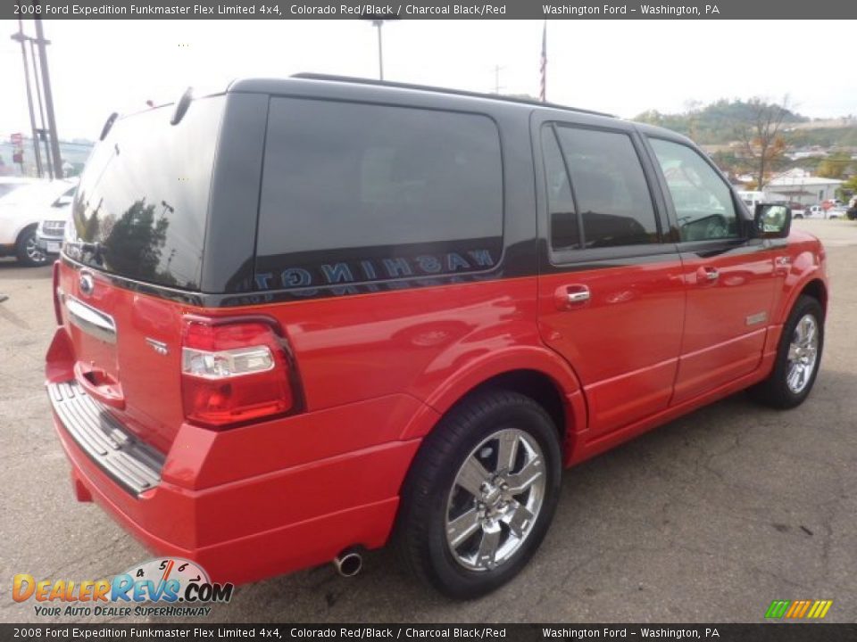 2008 Ford Expedition Funkmaster Flex Limited 4x4 Colorado Red/Black / Charcoal Black/Red Photo #4