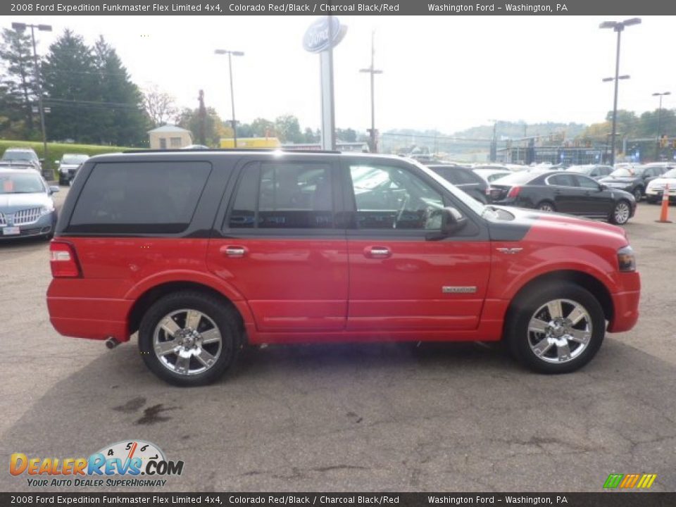 2008 Ford Expedition Funkmaster Flex Limited 4x4 Colorado Red/Black / Charcoal Black/Red Photo #5